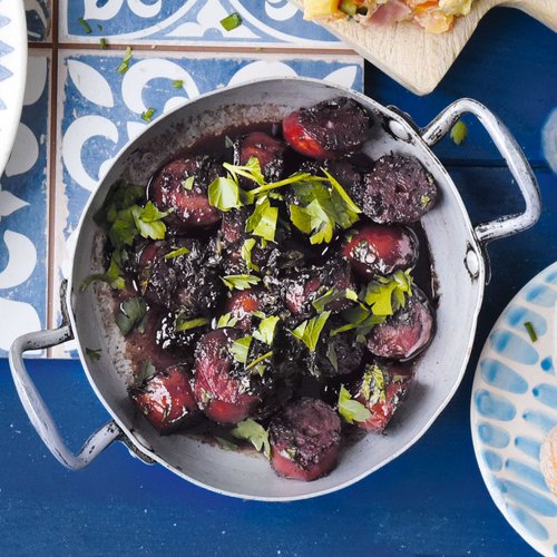 Mettwurst in Rotwein