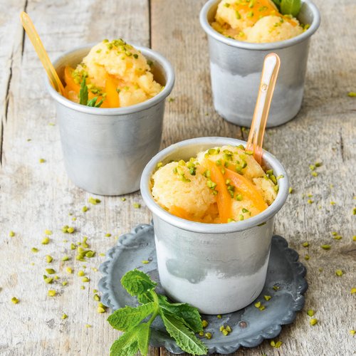 Aprikosen-Kokos-Sorbet