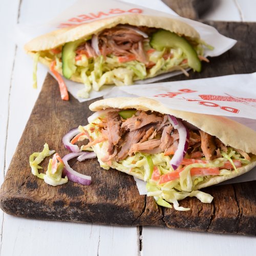 Döner mit Spitzkohl-Salat
