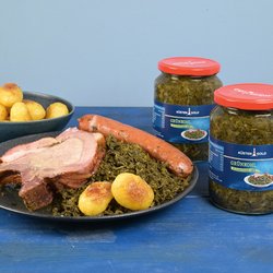 Bild Grünkohl mit karamellisierten Kartoffeln