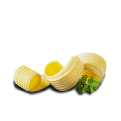 Bild Butterstücke abgerollt