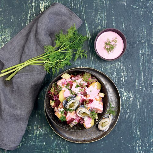 Kartoffelsalat mit Rollmops
