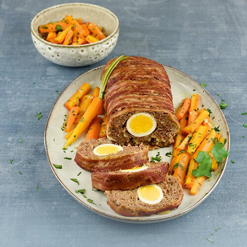 Oster-Hackbraten mit Ei
