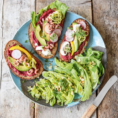 Luxus-Stulle mit Salat