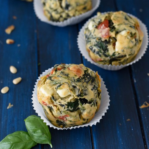 Spinat-Feta-Muffins