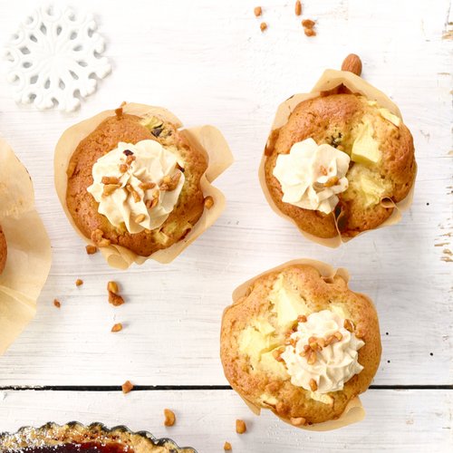 Vegane Bratapfelmuffins mit Zimtfrosting